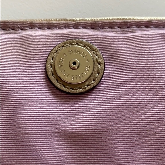 Gold Coach Clutch/Wristlet - Picture 5 of 8